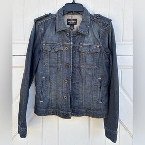 Polo Jeans Co Ralph Lauren Denim Jacket | Fitted Military Style | Size M